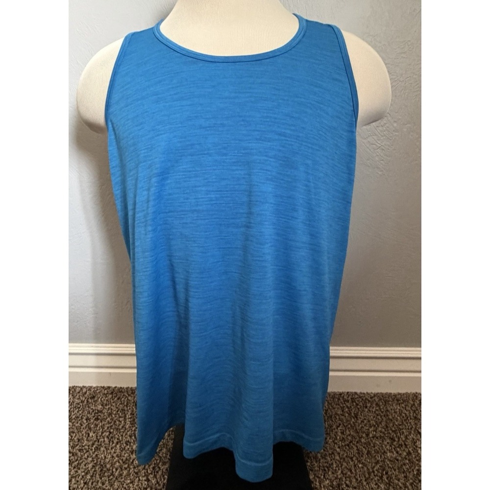 Lululemon Tank Top Mens XL Blue Sleeveless Crewneck Athletic Training Workout